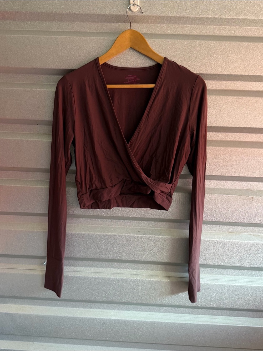 Commando butter wrap top in mink